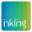 Inkling icon featuring the name in front of a backdrop of cool blues and greens in vertical columns