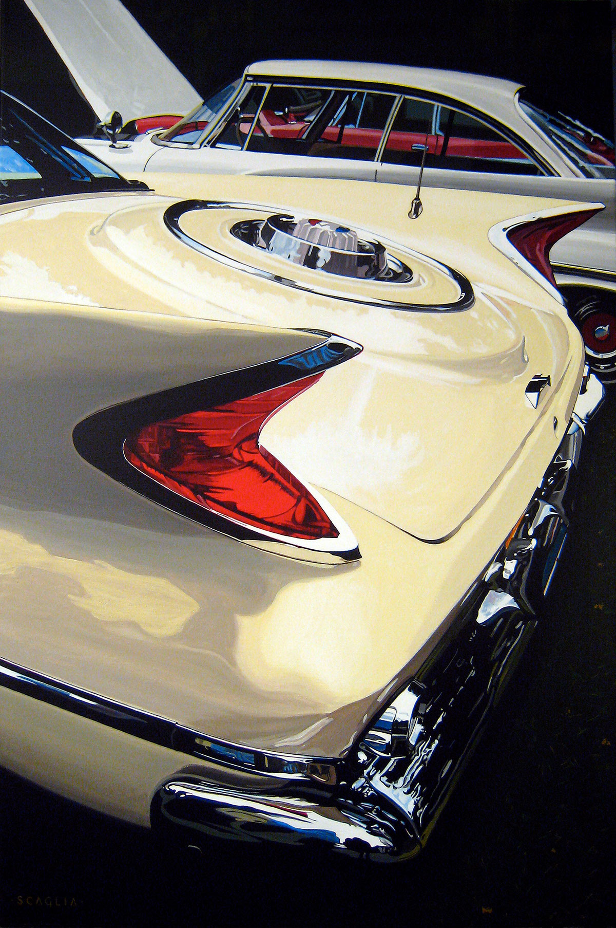 Saratoga 300, 36 x 24 in. Acrylic on canvas