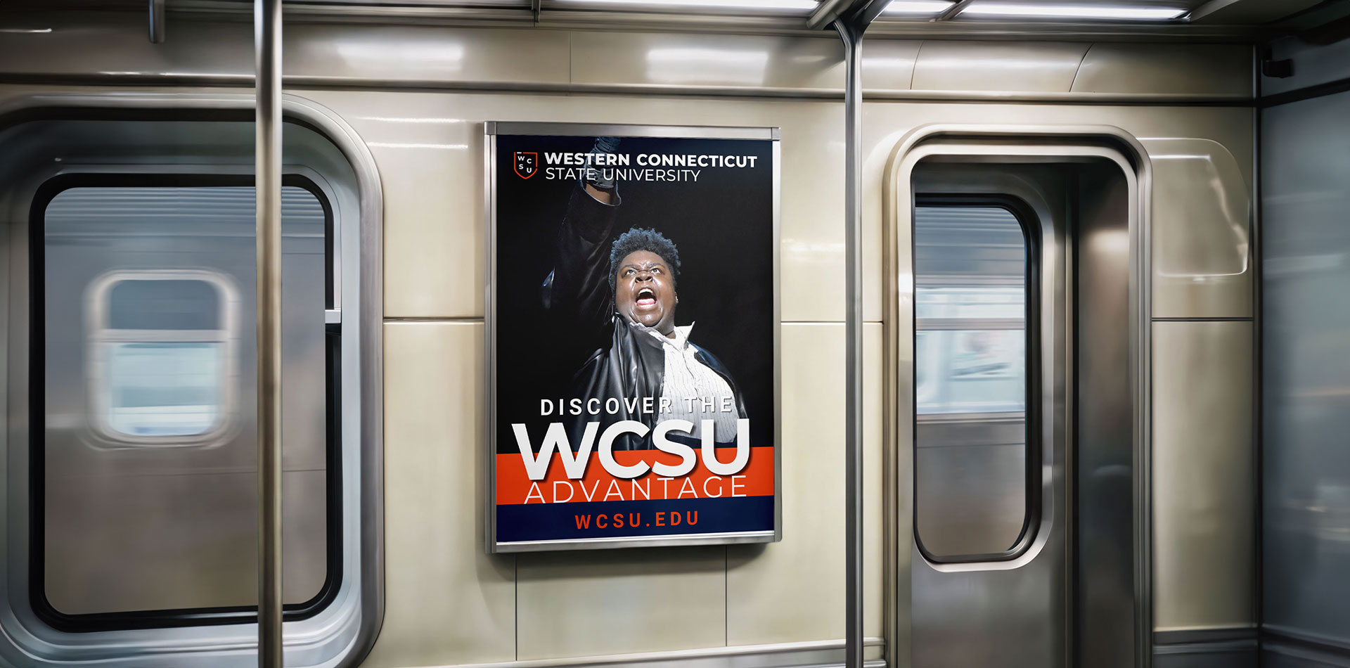WCSU Marketing on the train