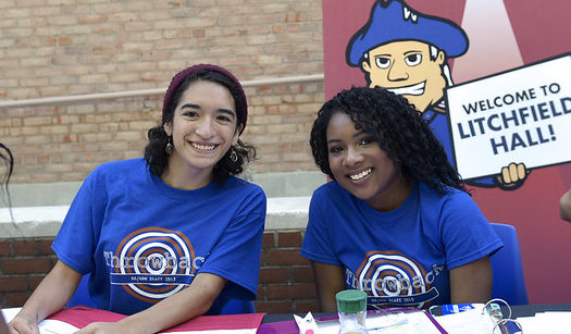 Photo of RAs with Forms