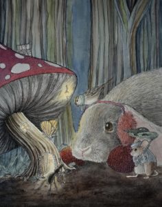 image of The Mushroom in the Rain by Andrea Rios