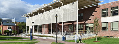 image of the newly renovated Higgins Hall on the Western Connecticut State University Midtown campus.