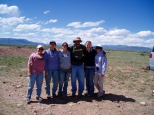 Lindsey Goodwick in Gunnison, Colorado, with fellow students and faculty.