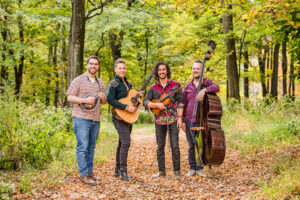 Members of On the Trail, l-r: Tom Polizzi, Charlie Widmer, Austin Scelzo and Matt Curley. (Photo by Liz Newman, www.liznewmanphotography.com)